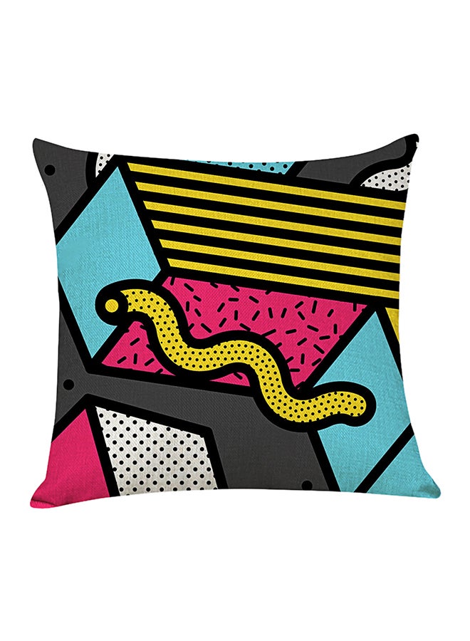 Sharpdo Decorative Square Shaped Printed Pillow Multicolour