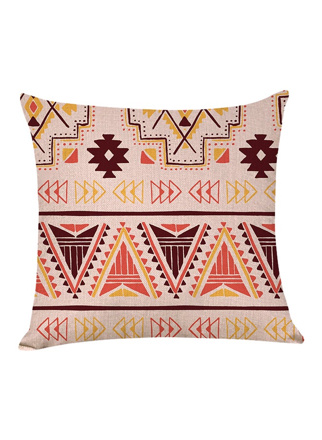 شاربدو وسادة ديكور بطبعة أشكالٍ هندسية متعدد الألوان