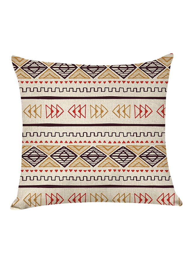 شاربدو وسادة ديكور بطبعة أشكالٍ هندسية متعدد الألوان