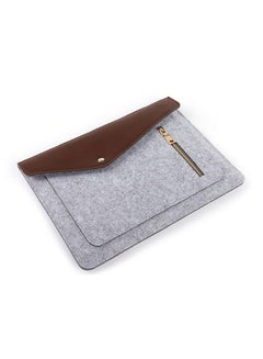 Sharpdo 12-Inch Laptop Bag For Macbook Light Grey  - Image 4