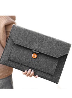 Sharpdo 15-Inch Laptop Bag For Macbook Dark Grey  - Image 4