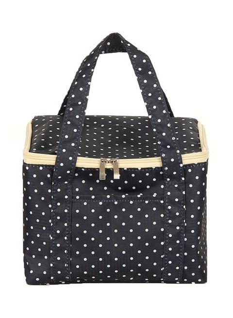 Thermal Insulated Lunch Bag Black/White/Beige One Size