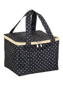 Sharpdo Thermal Insulated Lunch Bag Black/White/Beige One Size  - Image 2