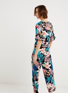 keguay Floral Printed Jumpsuit Pink/Blue  - Image 2