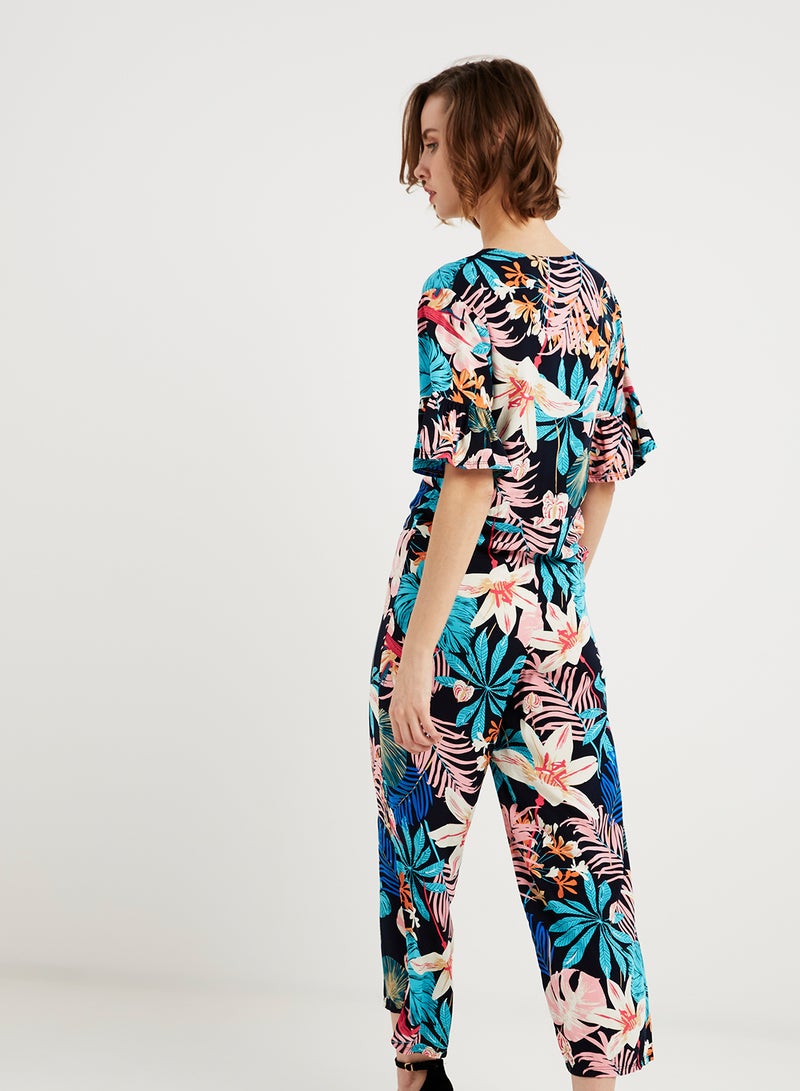 keguay Floral Printed Jumpsuit Pink/Blue  - Image 2