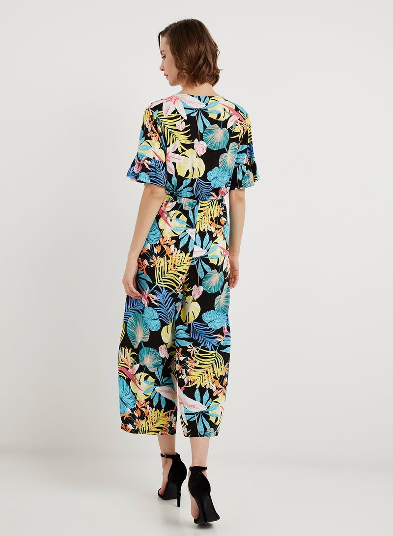 keguay Floral Printed Jumpsuit Yellow/Blue  - Image 2