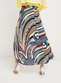 keguay High Rise Printed Skirt Yellow/Blue/White  - Image 2