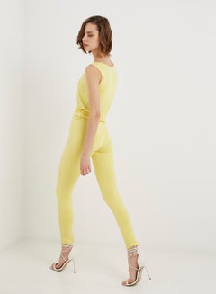 keguay Scoop Neck Jumpsuit Yellow  - Image 2