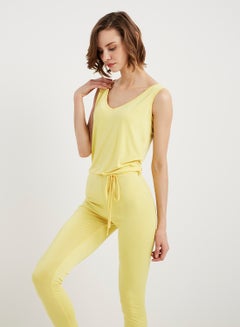 keguay Scoop Neck Jumpsuit Yellow  - Image 3
