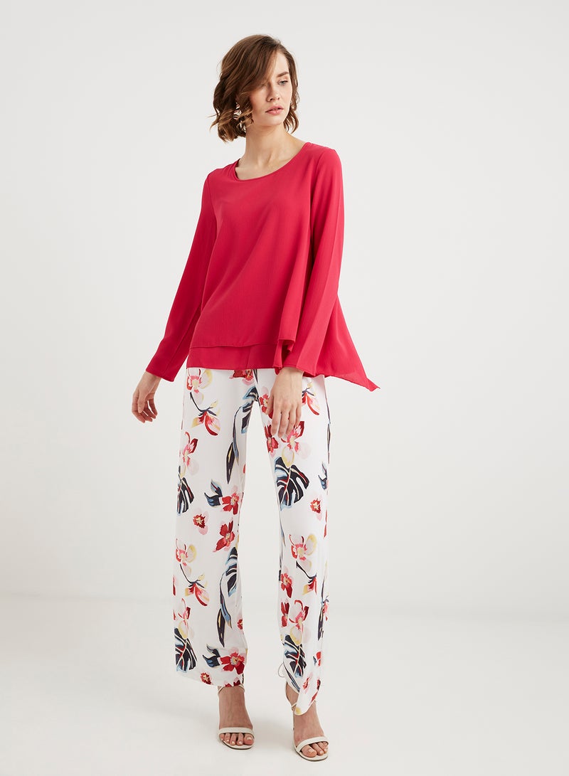 keguay Long Sleeves Top Futchia  - Image 1