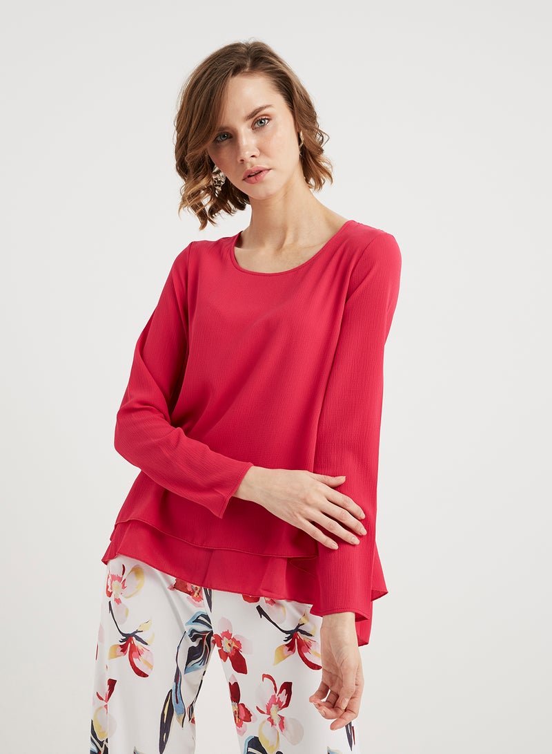 keguay Long Sleeves Top Futchia  - Image 3