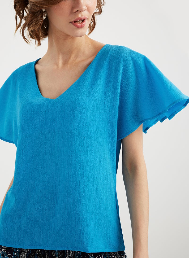 keguay Unique Accent Top Blue  - Image 4