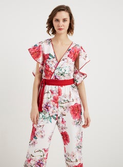 keguay Floral Printed Jumpsuit Pink/White  - Image 3
