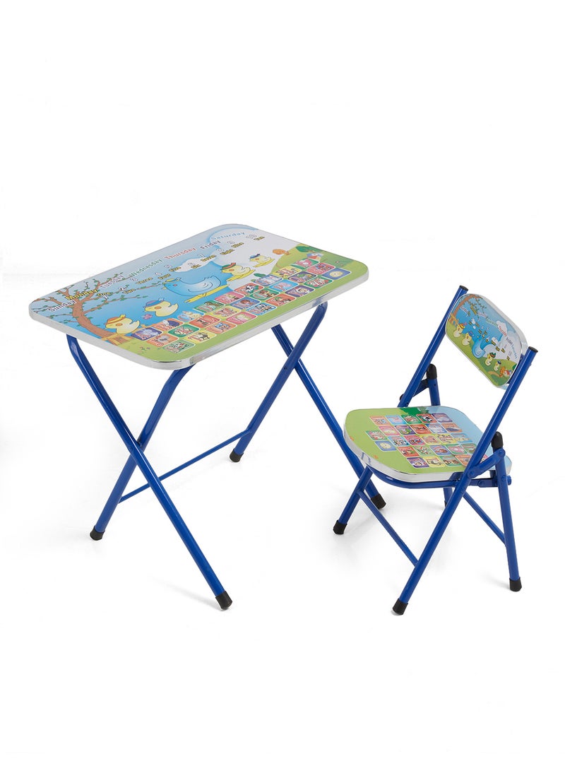 Goldedge Children Educational Back To School Table And Chair Multicolour 5kg - Image 1