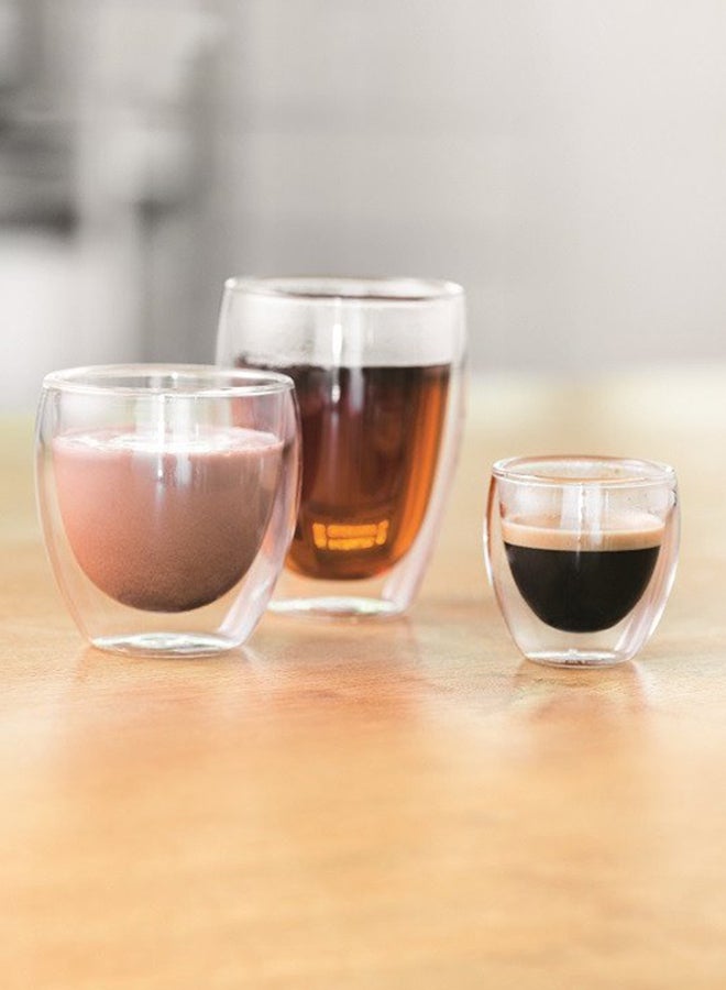 طقم أكواب مزدوجة الجدار بودوم بافينا  من قطعتين شفاف 250ملليلتر - Image 3