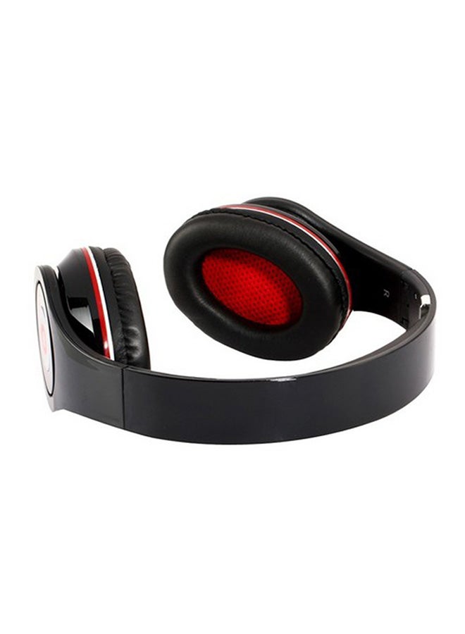 Bluetooth Over-Ear Stereo Headset With Mic Black/Red  - Image 2