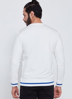 PETRO Solid Long Sleeve Sweatshirt White  - Image 2