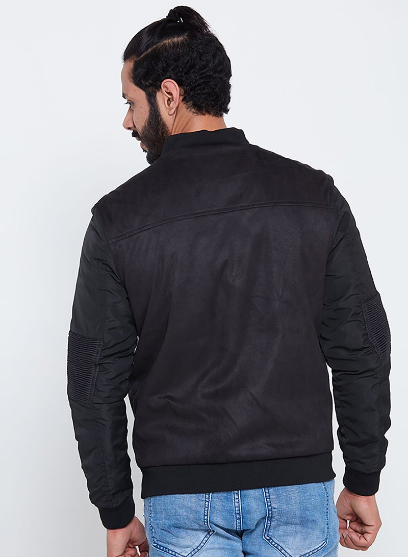 HUNTER STORY Casual Biker Jacket Black - Image 2