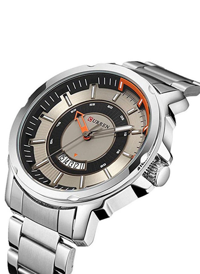 كارين ساعة يد من الستانلس ستيل مقاومة للماء بعقارب طراز 8229 للرجال - Image 3