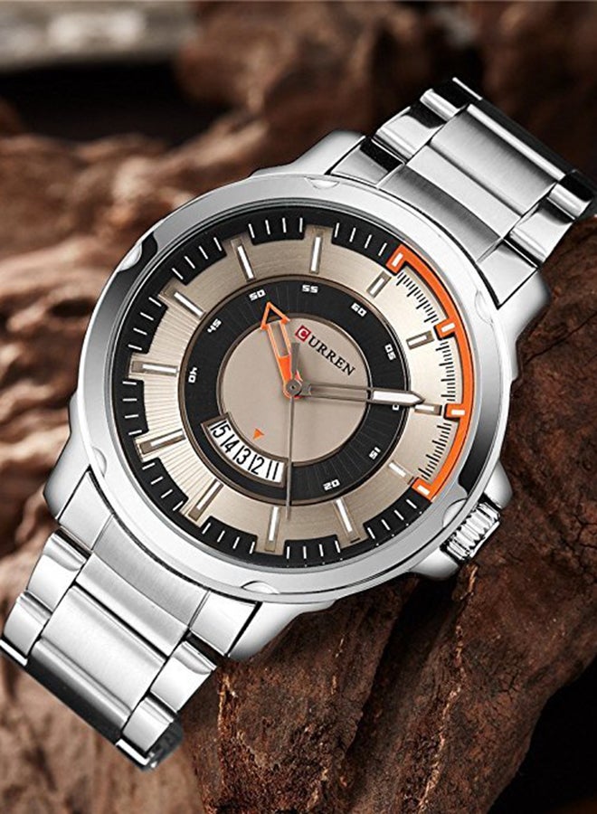 كارين ساعة يد من الستانلس ستيل مقاومة للماء بعقارب طراز 8229 للرجال - Image 5