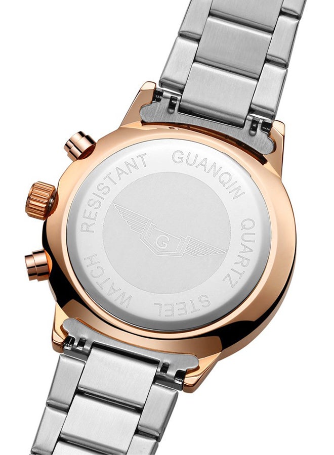 GUANQIN - Men's Water Resistant Stainless Steel Casual Analog Watch SW0021 - Image 1