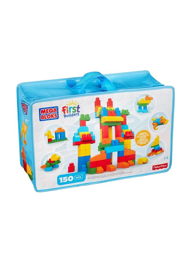 Mega Bloks - CNM43 150-Piece First Builders Deluxe Building Bag 1+ Years - Image 1