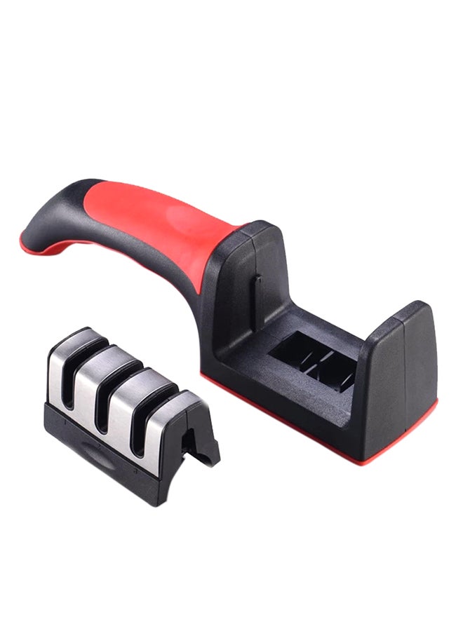 CYTHERIA - 3 Stage Knife Sharpener Black/Red 21x5x5.7centimeter - Image 1