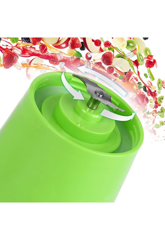 سيثيريا عصّارة قابلة لإعادة الشحن مزودّة بمنفذ USB 380 ml lyzj208_Green أخضر  - Image 4