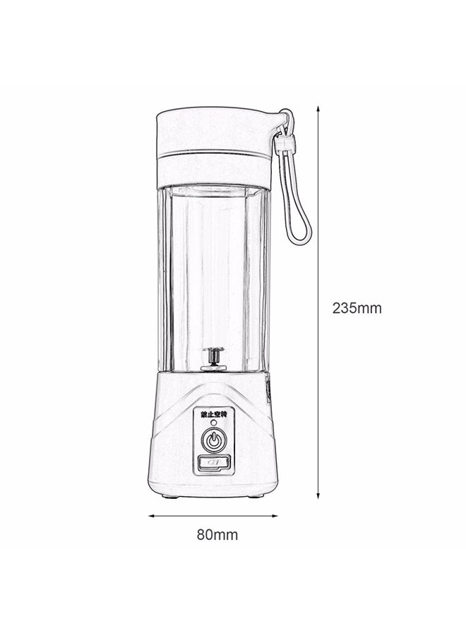 CYTHERIA - USB Rechargeable Juicer 380 ml 280 W lyzj208_Pink Pink - Image 1