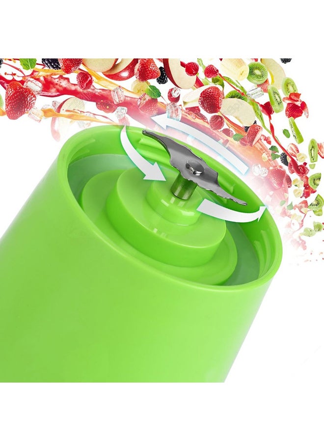 سيثيريا عصّارة قابلة لإعادة الشحن مزودّة بمنفذ USB 380 ml lyzj208_Green أخضر  - Image 5
