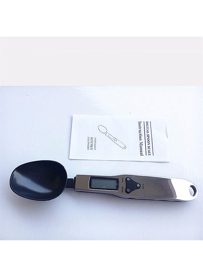 CYTHERIA Portable LCD Digital Scale Measuring Spoon Silver/Black 23x5x2.3centimeter  - Image 3