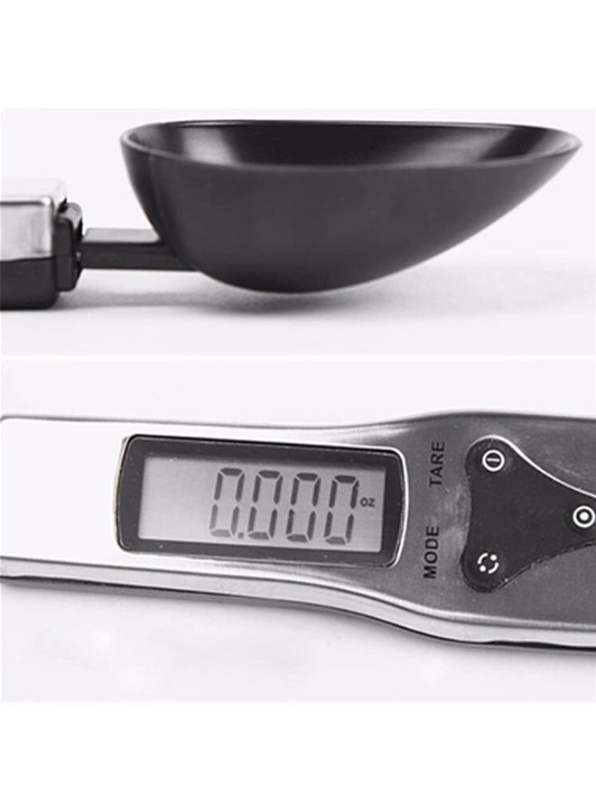 CYTHERIA Portable LCD Digital Scale Measuring Spoon Silver/Black 23x5x2.3centimeter  - Image 4