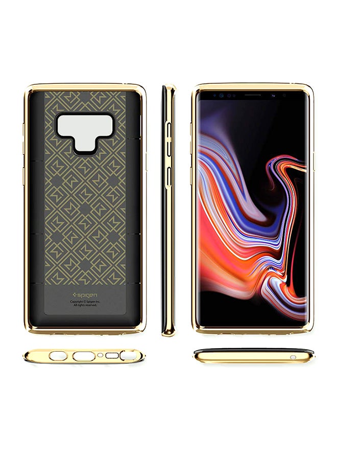 Spigen - La Manon Etui Case Cover For Samsung Galaxy Note 9 Gold Black - Image 1