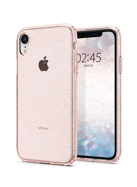 Liquid Crystal Glitter Case Cover For Apple iPhone XR Rose Quartz