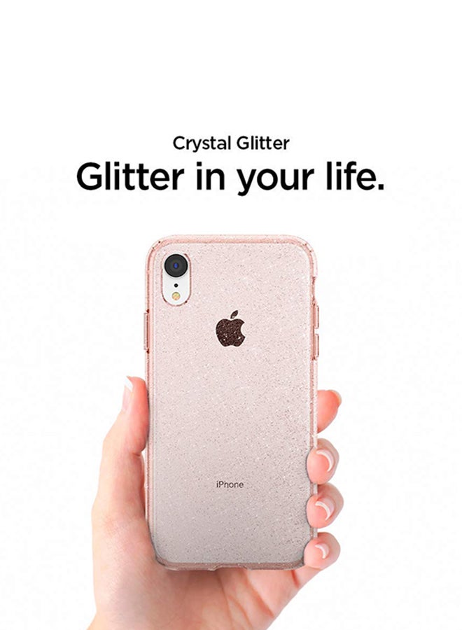 Spigen - Liquid Crystal Glitter Case Cover For Apple iPhone XR Rose Quartz - Image 1