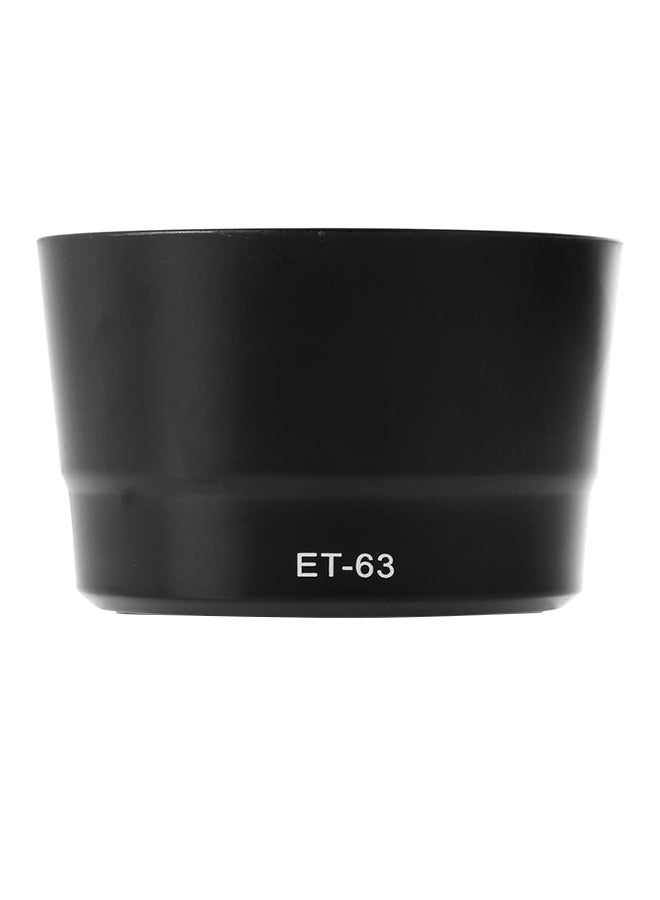 ET-63 Bayonet Lens Hood Shade For Canon EF-S 55-250mm f/4-5.6 IS STM Black  - Image 3