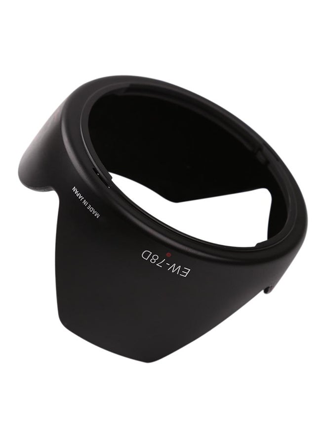 Bayonet Mount EW-78D Camera Lens Hood For Cannon EF-S 18-200mm f/3.5-5.6 IS Black  - Image 1