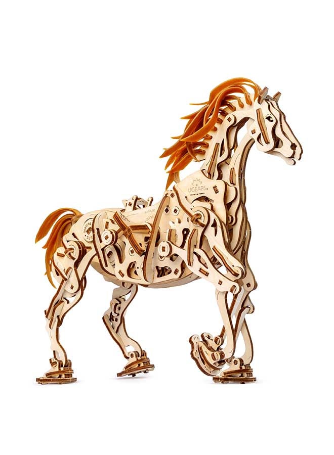 UGEARS Horse Mechanoid 410 Parts 3D Wooden Puzzle Mechanical Model 410 - Image 2