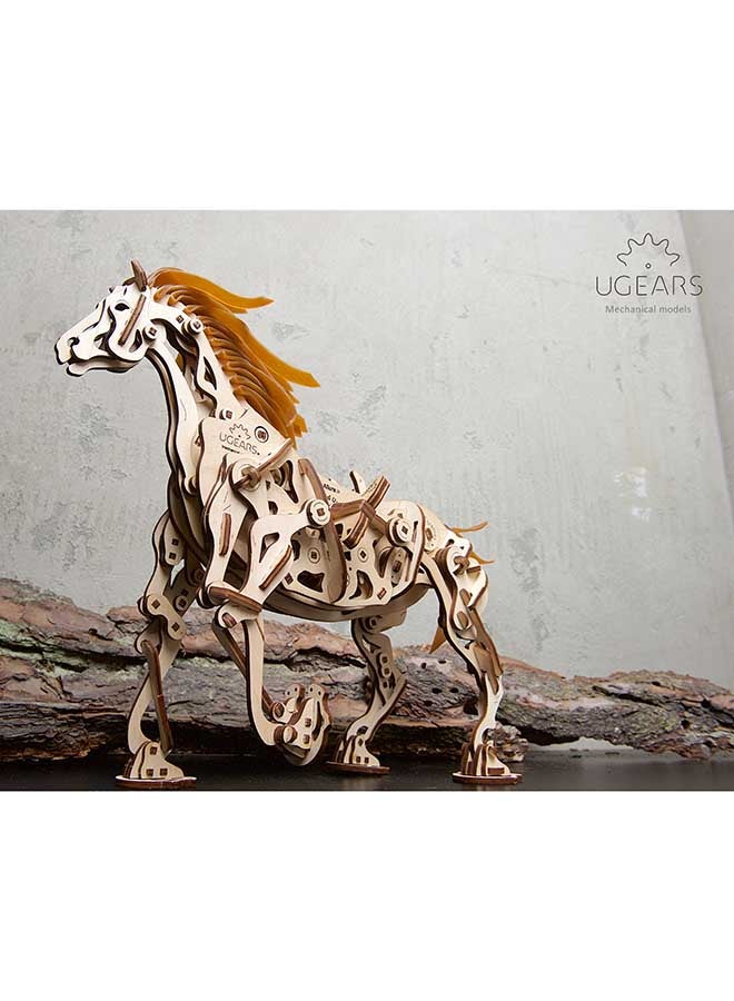 UGEARS Horse Mechanoid 410 Parts 3D Wooden Puzzle Mechanical Model 410 - Image 5