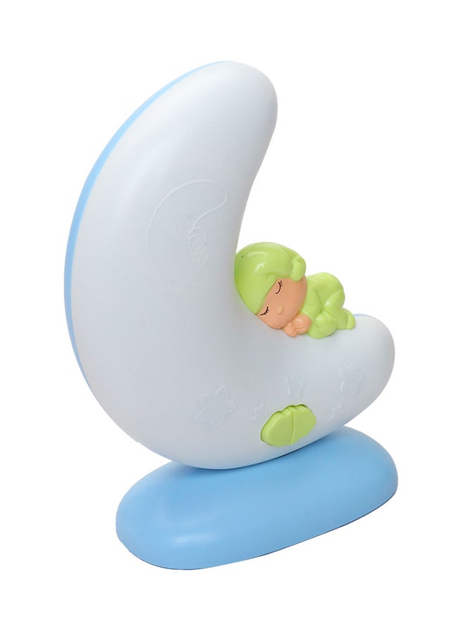 Sharpdo Nursery Melody Bell & Moon Night Lamp Set Blue 34x24x6.5cm  - Image 2