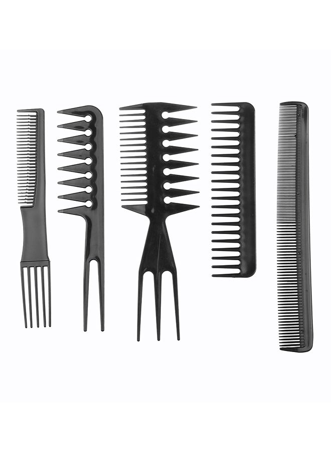 UNIMEIX 10-Piece Professional Salon Hair Comb Black 25cm  - Image 3