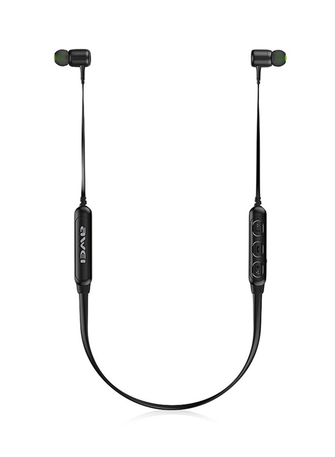 Awei G30BL Wireless Bluetooth Sports Neckband Earphones Black - Image 5