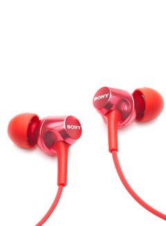 Sony Universal In-ear Earphone With Mic And In-line Control EX250AP Red  - Image 3
