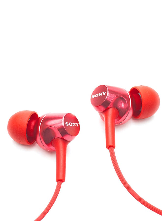 Sony - Universal In-ear Earphone With Mic And In-line Control EX250AP Red - Image 1