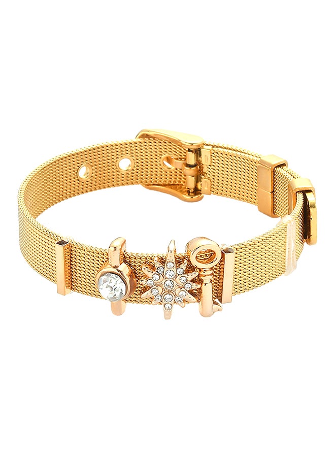 Sharpdo Rhinestone Studded Bracelet - Image 1