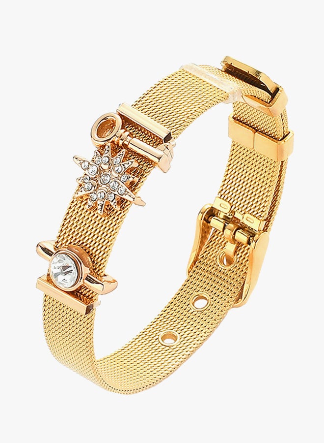 Sharpdo Rhinestone Studded Bracelet - Image 3