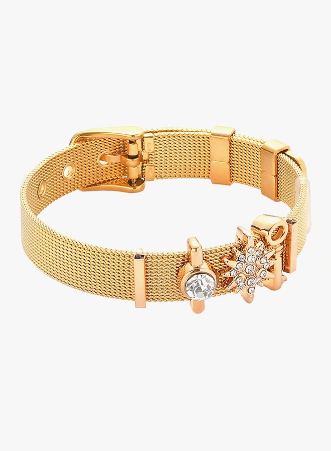 Sharpdo Rhinestone Studded Bracelet - Image 4