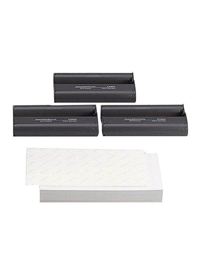 Canon 3-Piece Photo Ink With 108-Piece Postcard Sized Sheet  - Image 1