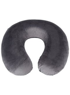 Comfort Travel Neck Pillow Polyester Grey 30x9x30cm
