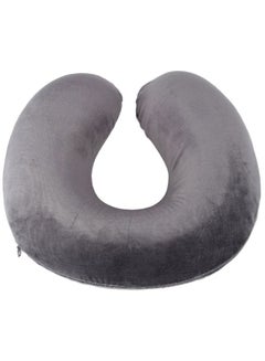 Home Box Comfort Travel Neck Pillow Polyester Grey 30x9x30cm  - Image 2